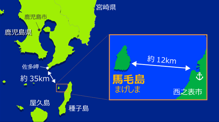 馬毛島の位置